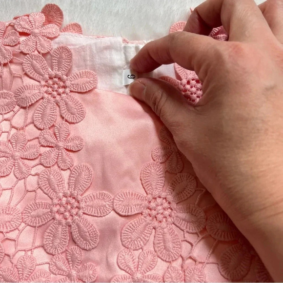 2/$25 Baby Girl Tutu Dress Tulle Gowns Peach Flower Occasion Lined Chiffon 6-9mo - Picture 14 of 17